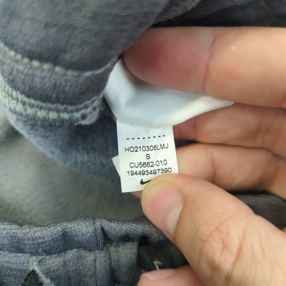 Nike Therma-FIT Gray Jogger Pants Womens Small Drawstring Zip Cuffs Athletic - Picture 7 of 12